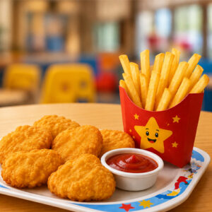 Kids Nuggets Combo With Fries (5 Pcs)