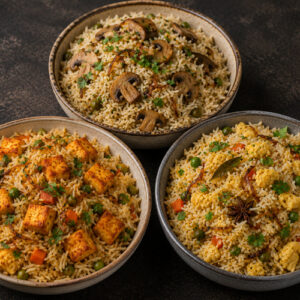 Mushroom / Paneer / Egg Pulao Rice